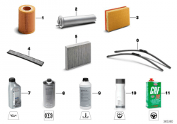 Service, engine oil / inspection (02_0002)